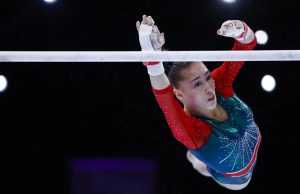 Kaylia Nemour : Une contre-performance rare en finale des barres asymétriques lors de la Coupe du monde de gymnastique à Cottbus